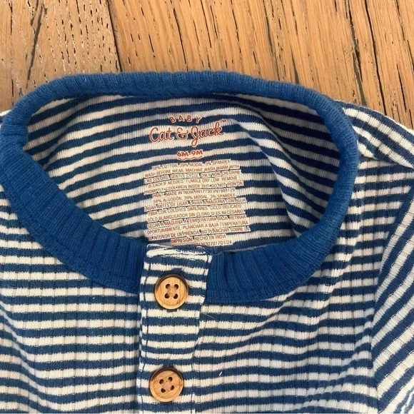 Baby Boy Shirt Bundle 4 piece Rugged Butts 6-9 months Striped Button Blue Green - Picture 11 of 16
